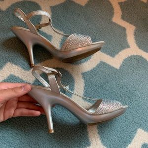 formal nice silver heels